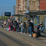 attendre le tram...